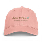 Washed Cap – “Wherever You Go, Bloom Where You’re Planted” Floral Inspirational Hat