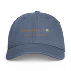 Washed Cap – “Wherever You Go, Bloom Where You’re Planted” Floral Inspirational Hat