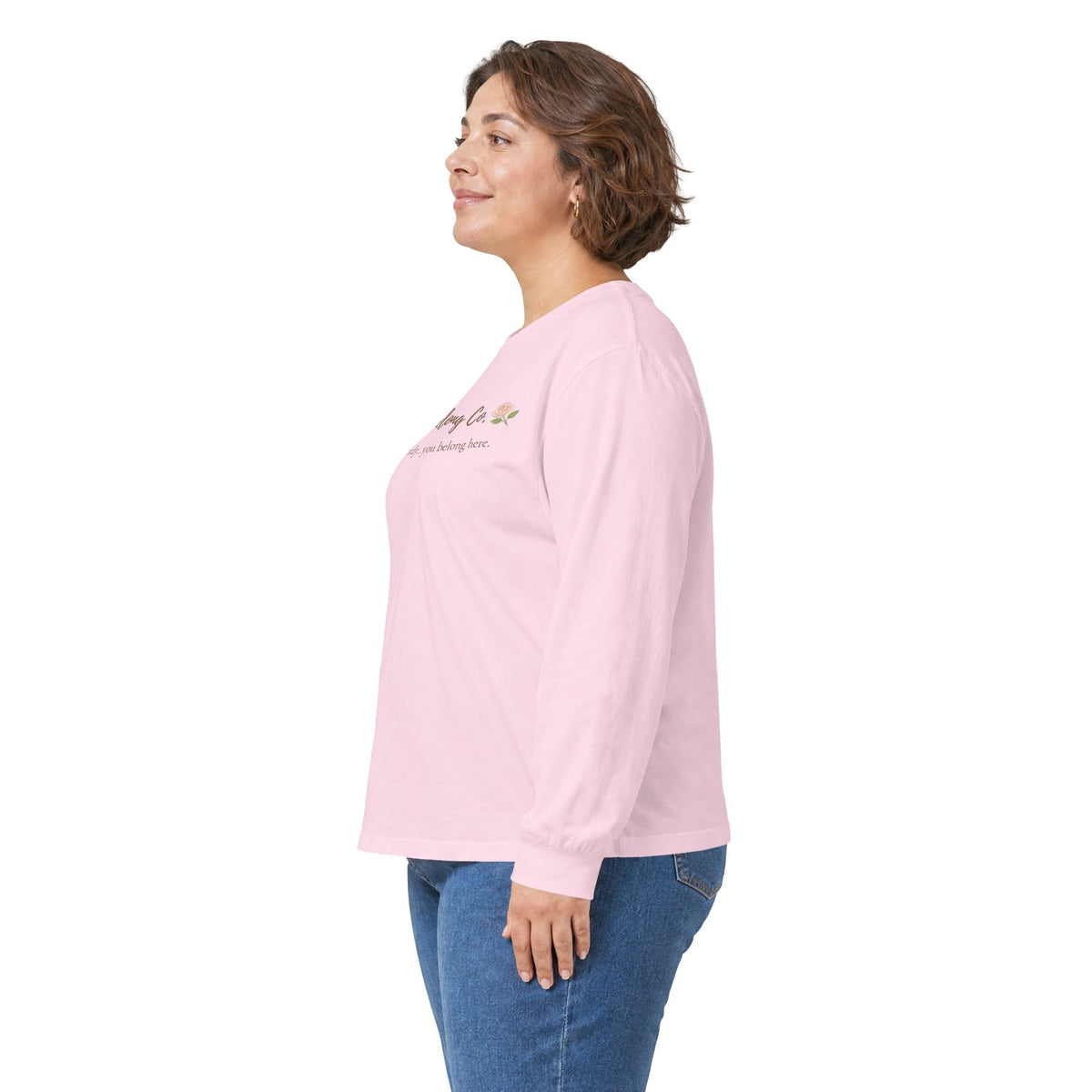 Bloom & Belong Co. Long Sleeve Tee – “Bloom gently, you’re doing fine”