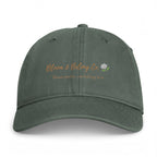 Washed Cap – “Wherever You Go, Bloom Where You’re Planted” Floral Inspirational Hat