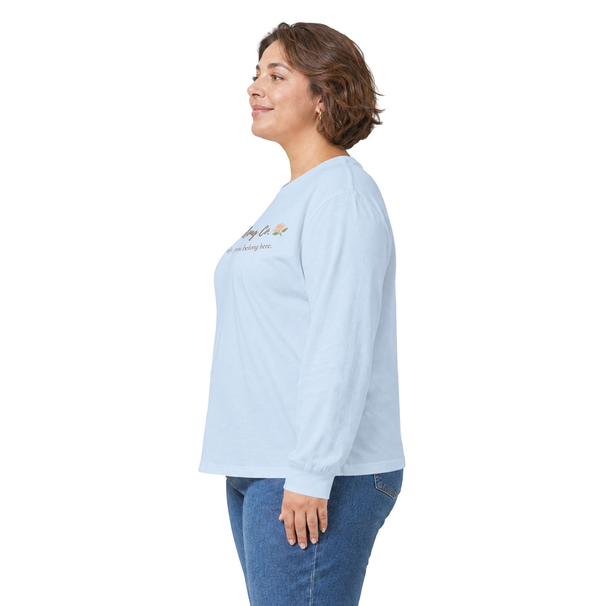 Bloom & Belong Co. Long Sleeve Tee – “Bloom gently, you’re doing fine”