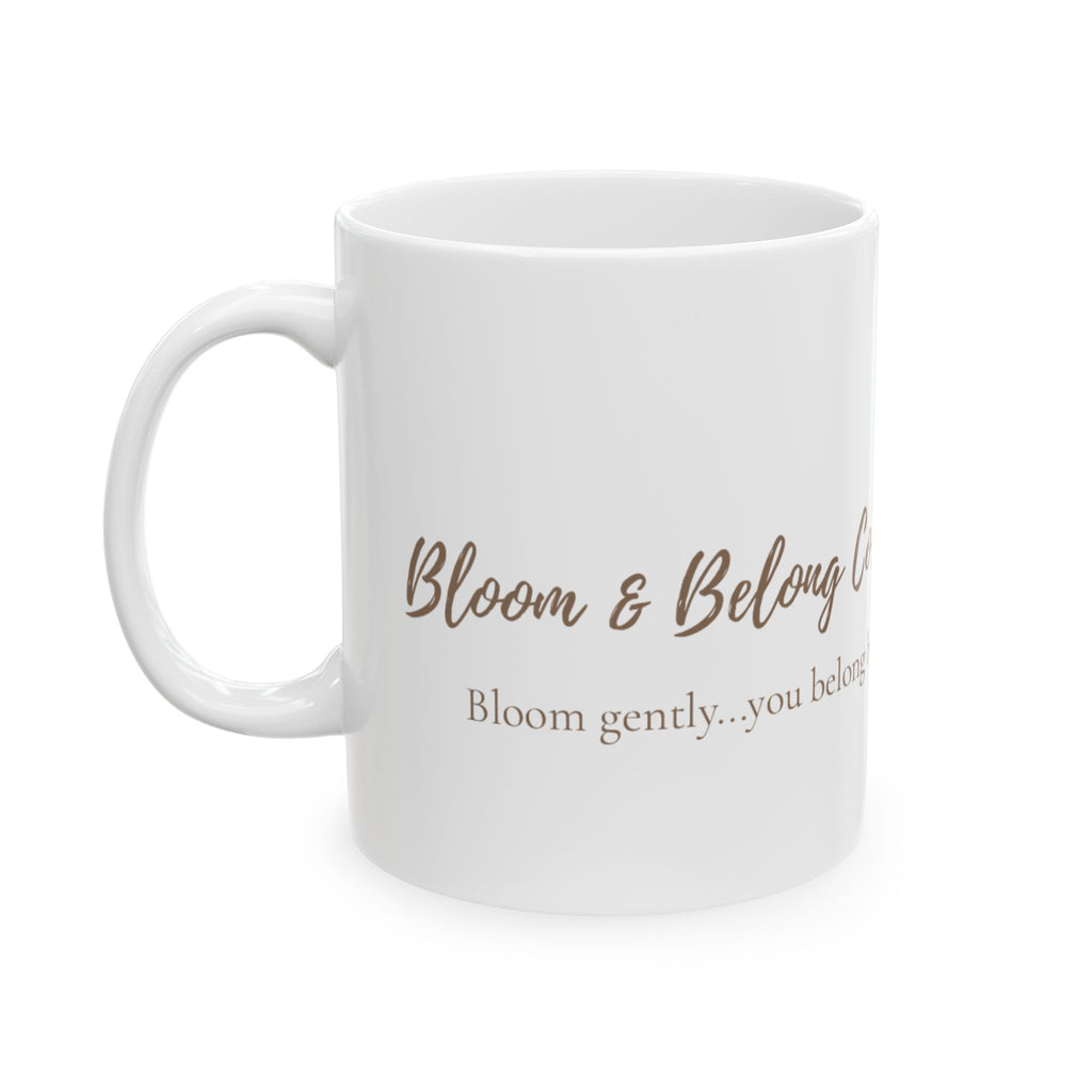 You Belong Co. Inspirational Rose Ceramic Mug