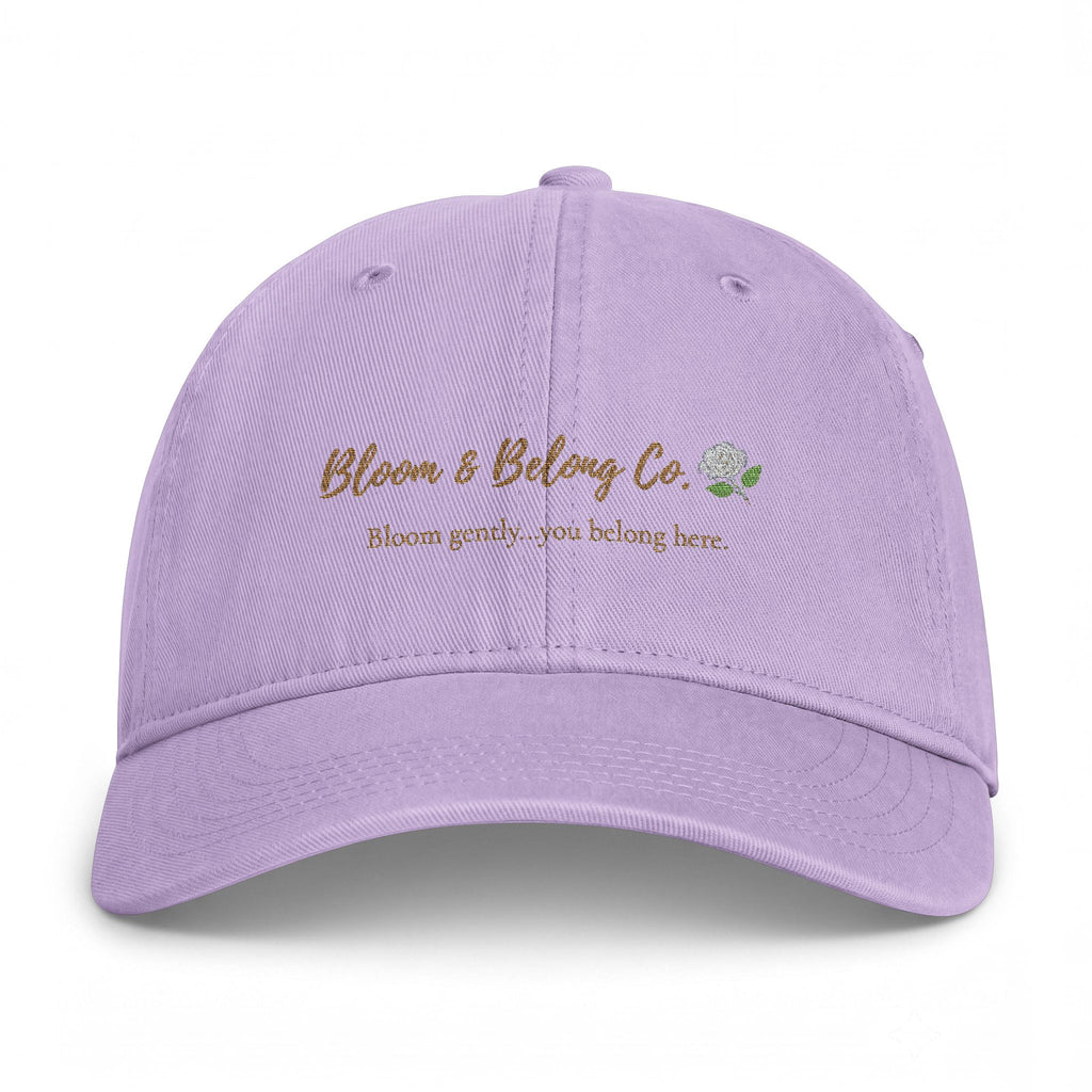 Washed Cap – “Wherever You Go, Bloom Where You’re Planted” Floral Inspirational Hat