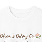 Bloom & Belong Co. Long Sleeve Tee – “Bloom gently, you’re doing fine”