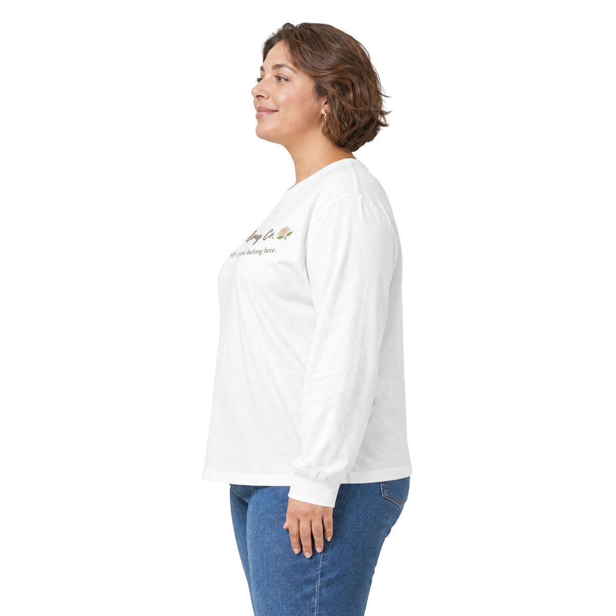 Bloom & Belong Co. Long Sleeve Tee – “Bloom gently, you’re doing fine”