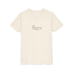 Youth Tee — "Becoming Her" Minimalist Inspirational Shirt